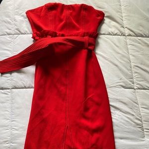 Red dinner dress